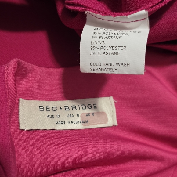 🍂Bec & Bridge Amelie Mini Dress in Pink - Picture 5 of 6